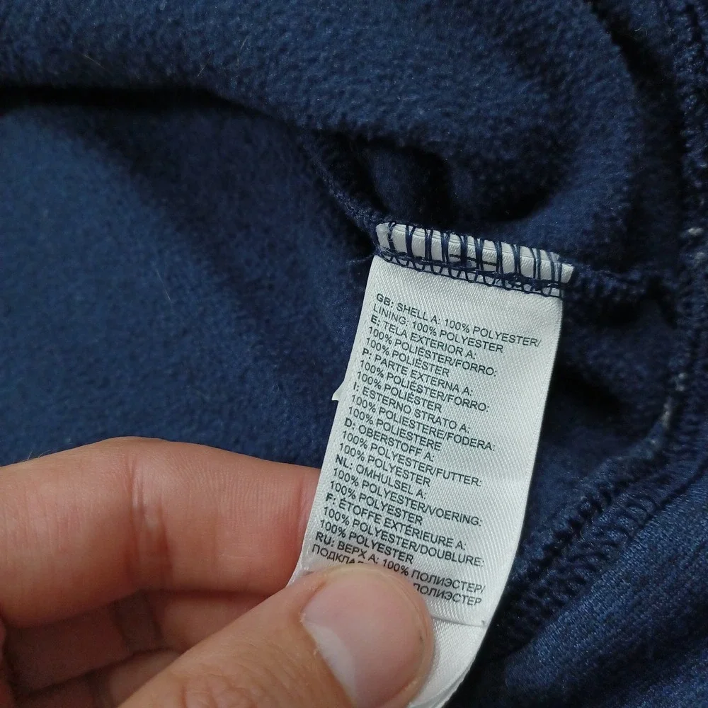 North Face Sweater Mens Large Blue Pullover Outdoor Logo Casual